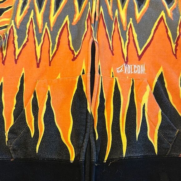 VOLCOM Boys Fiery Zip-Up Hoodie Sweatshirt Size XL - Picture 3 of 6